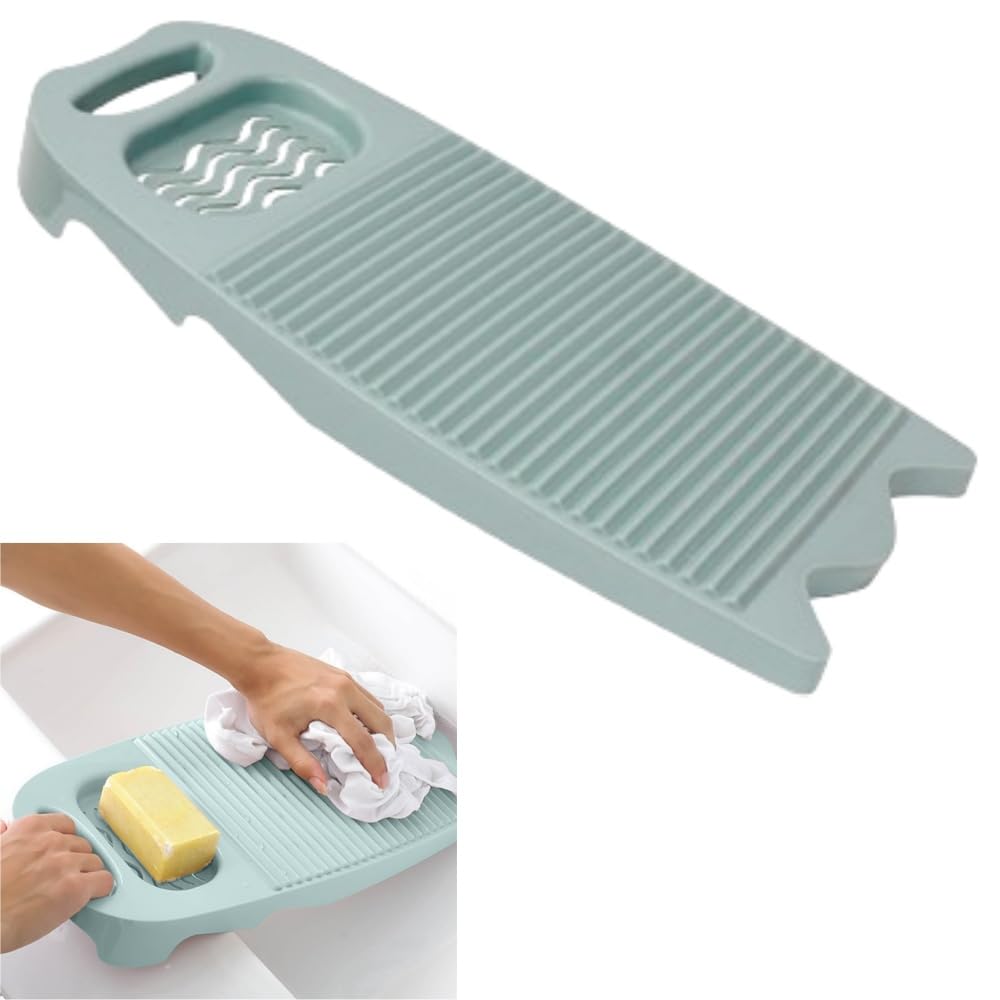 Khakho Plastic Mini Washboard Rectangle Washing Clothes Board Hand Washing Clothes and Small Delicate Articles