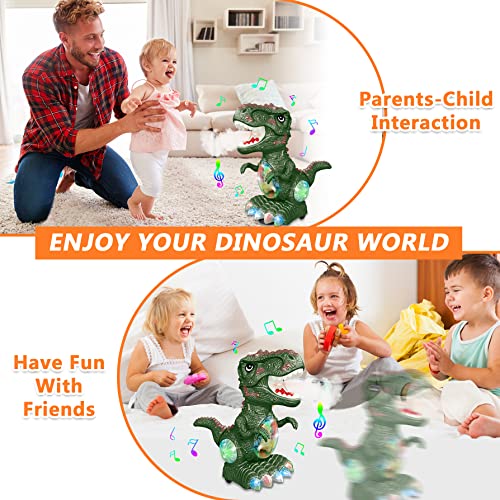 Dinosaur Toys for 1-2 Year Old Boy,Roar Music and Lights Toddler Toys for Boys Girls Age 1 2 3,Moving Dino Baby Toys with Mist Spray,Electric Dinosaur Toys for Kids 3-5 Easter Christmas Birthday Gifts