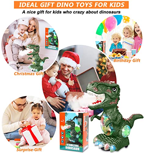 Dinosaur Toys for 1-2 Year Old Boy,Roar Music and Lights Toddler Toys for Boys Girls Age 1 2 3,Moving Dino Baby Toys with Mist Spray,Electric Dinosaur Toys for Kids 3-5 Easter Christmas Birthday Gifts