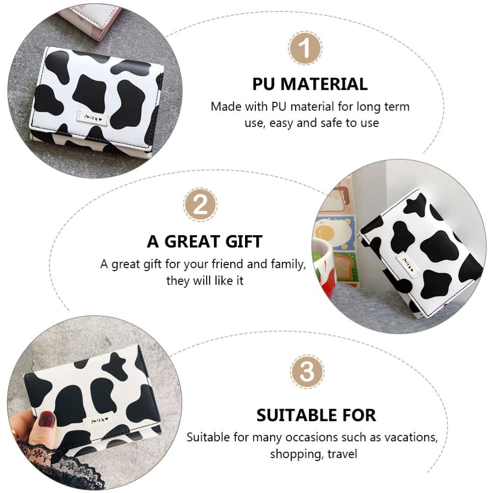 SHERCHPRY Mens Shorts Cow Pattern Wallet, Cute Cow Print Wallet, Cartoon Change Purse, Small Change Wallet for Girl Women Womens Shorts