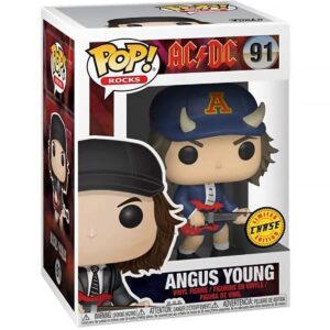 Angus Young (AC/DC) Chase Bundled with EcoTEK Pop Protector Funko Pop! Rocks