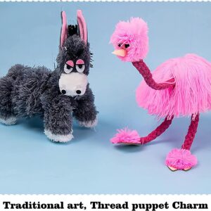 String Puppets,Ostrich Marionettes String Puppets,Bird Puppet with Strings Walking Puppet On Strings Stuffed Plush Parent-Child Interactive Puppets Educational Toys Dolls for Children Kids