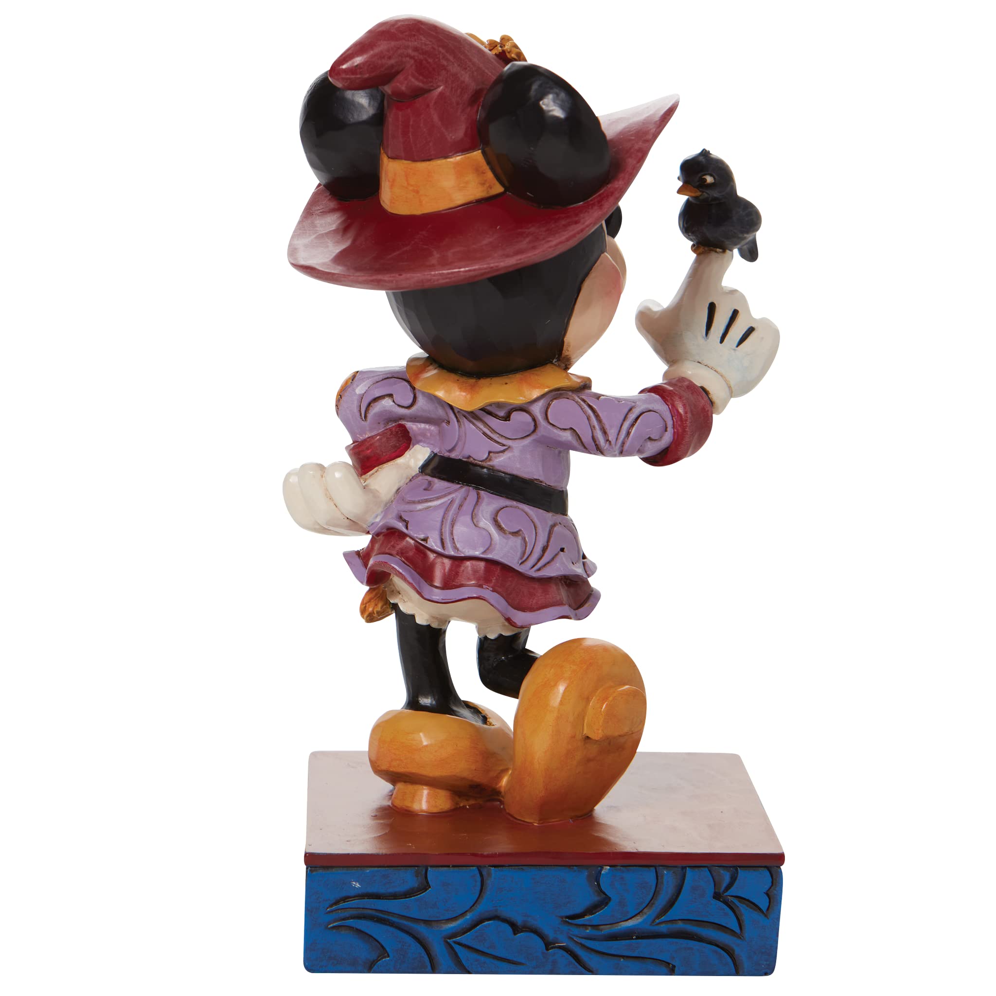 Jim Shore Disney Traditions Harvest Halloween Bule of 2: Scarecrow Mickey Mouse with Crow 6010862 a Scarecrow Minnie Mouse 6010861, Multicolor (4063021)