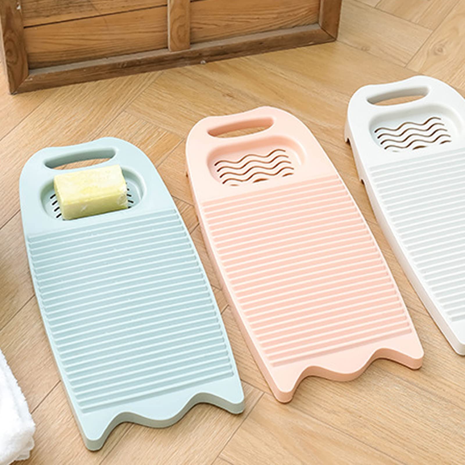 Khakho Plastic Mini Washboard Rectangle Washing Clothes Board Hand Washing Clothes and Small Delicate Articles