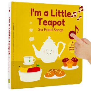 cali's books i'm a little teapot interactive musical book for toddlers 1-3 | books for 1 year old | sound book for toddlers | singing books for toddlers 1-3