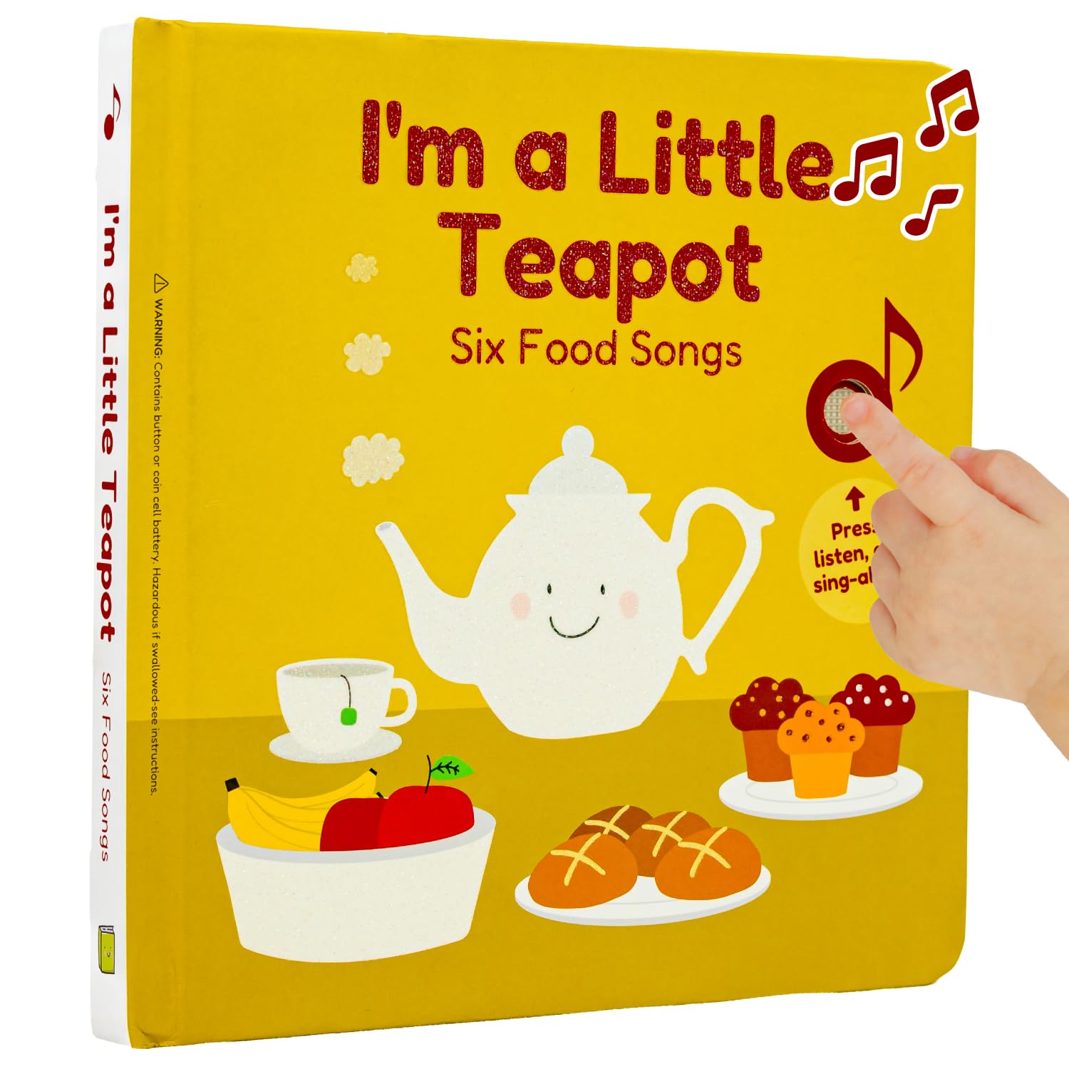 Cali's Books I'm a Little Teapot Interactive Musical Book for Toddlers 1-3 | Books for 1 Year Old | Sound Book for Toddlers | Singing Books for Toddlers 1-3