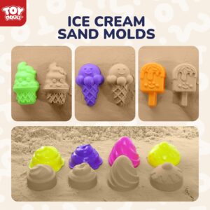 TOY Life Beach Toys, Sand Toys, Sandbox Toys, Beach Toys for Toddlers 1-3, Beach Toys for Kids Ages 4-8, Sand Bucket, Baby Beach Toys, Sand Castle Building Kit, Beach Bucket, Summer Toys