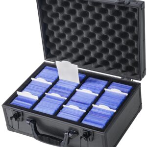 D DACCKIT Toploaders Storage Box - Hard Case for 3" x 4" 35pt Rigid Card Holders for Trading Cards & Sports Cards (Fits Top Loaders and Magnetic Card Holders)