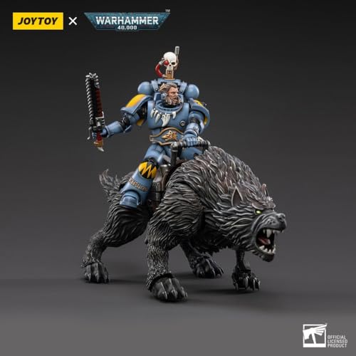 BLOOMAGE JOYTOY (BEIJING) TECH Warhammer 40K: Space Wolves Thunderwolf Cavalry Frode 1:18 Scale Action Figure