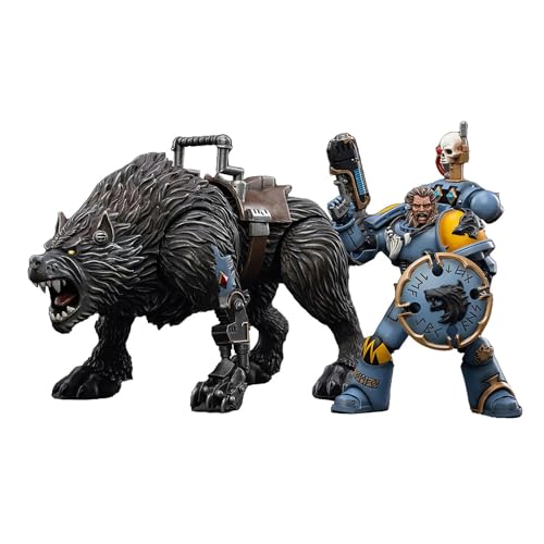 BLOOMAGE JOYTOY (BEIJING) TECH Warhammer 40K: Space Wolves Thunderwolf Cavalry Frode 1:18 Scale Action Figure