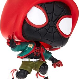 Spider-Man POP Marvel Into The Spiderverse - Casual Miles Morales (PX Previews Exclusive) Funko Vinyl Figure (Bundled with Compatible Pop Box Protector Case), Multicolor, 3.75 inches