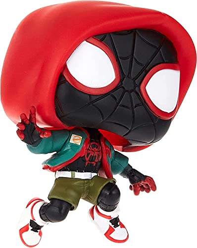 Spider-Man POP Marvel Into The Spiderverse - Casual Miles Morales (PX Previews Exclusive) Funko Vinyl Figure (Bundled with Compatible Pop Box Protector Case), Multicolor, 3.75 inches