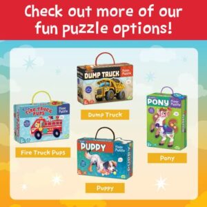 Peaceable Kingdom Giant Floor Puzzles with Uniquely Fun Shaped Pieces for Kids Ages 3+ Gifts for Boys and Girls - Dump Truck