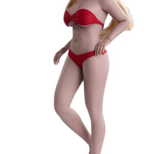 1/12 Scale Action Figure,6 inch Female Super-Flexible Slightly Fat Suntan Skin Large Bust Action Figure Doll Collection T05B