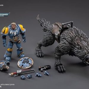 BLOOMAGE JOYTOY (BEIJING) TECH Warhammer 40K: Space Wolves Thunderwolf Cavalry Frode 1:18 Scale Action Figure