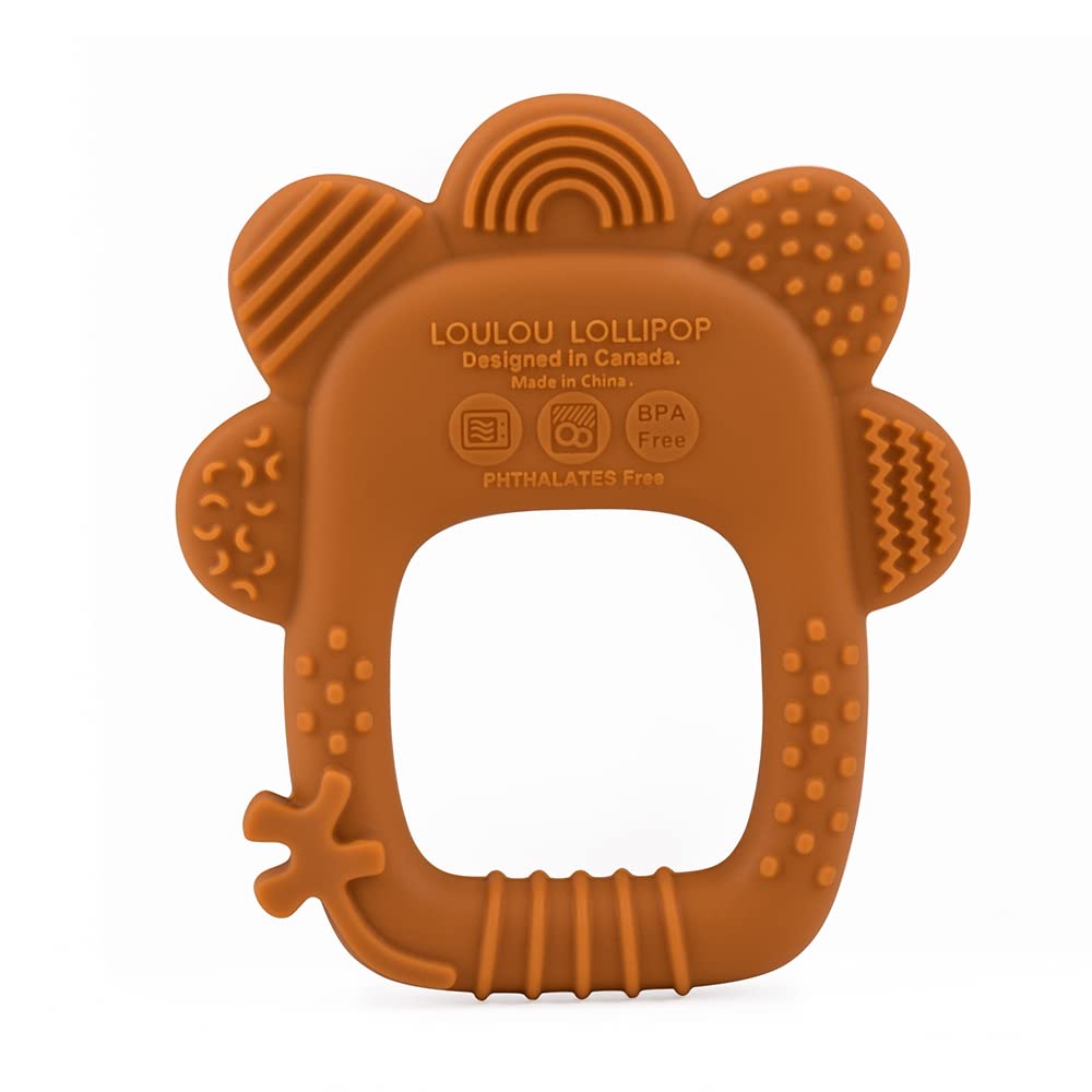 Loulou Lollipop Wild Silicone Baby Teether - Lion