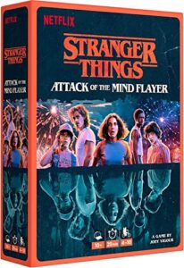 repos production: stranger things attack of the mind flayer | bluffing strategy game | immersive party game for adults and kids | ages 10+ | 4-10 players | average playtime 20 minutes