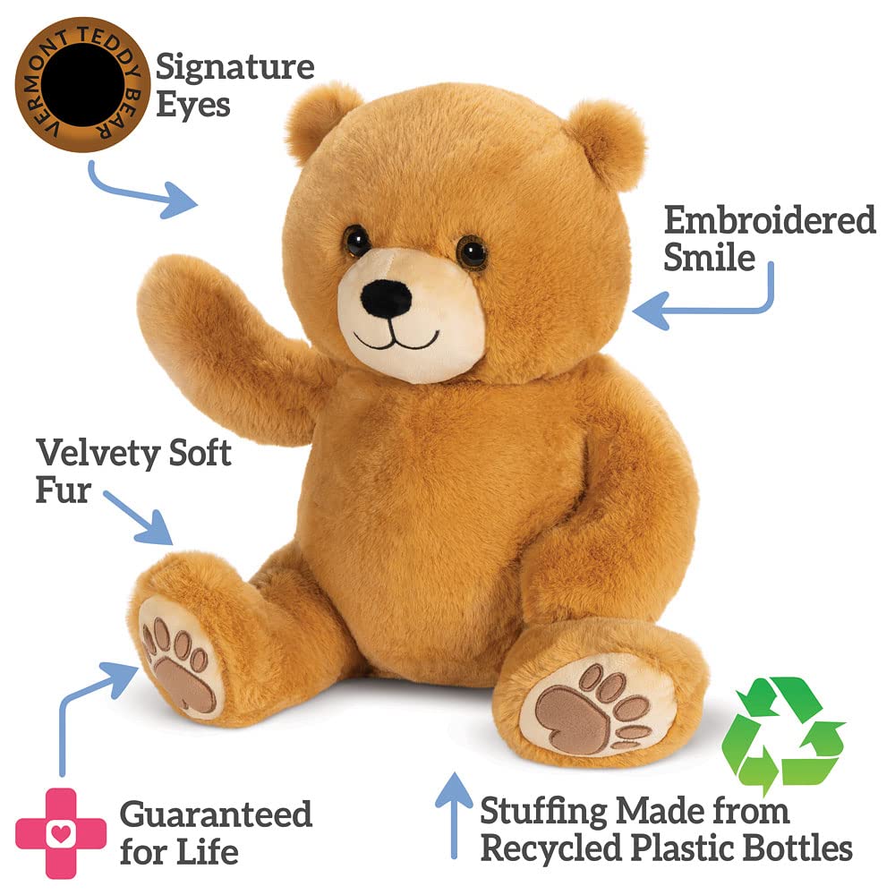 Vermont Teddy Bear Teddy Bear Stuffed Animal - Hugsy Teddy Bear Large, 20 Inch