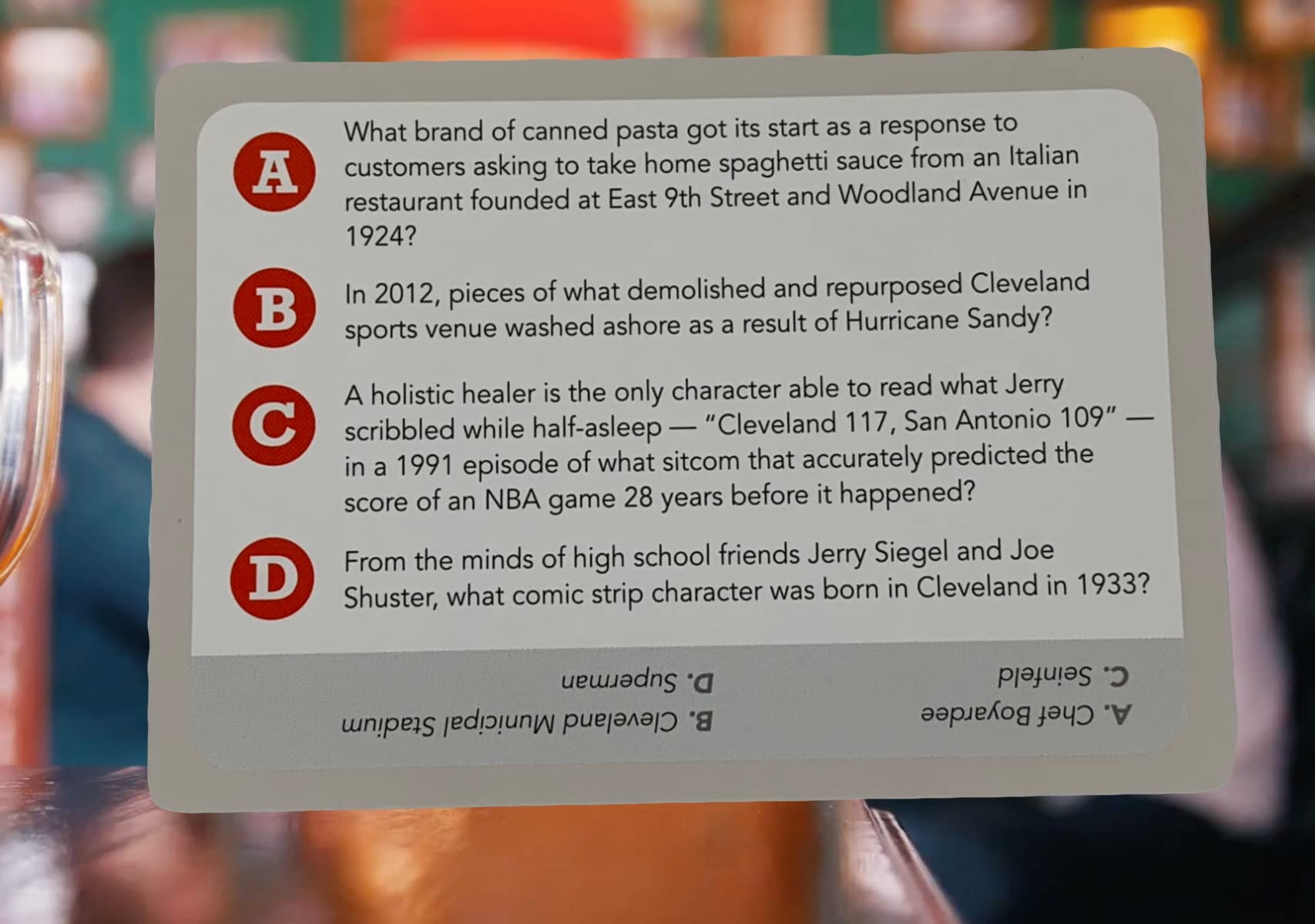 You Gotta Know Cleveland Hometown - Trivia Game