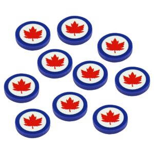 litko world war two miniature wargames national faction token game pieces compatible with bolt action (10) (royal canadian air force)