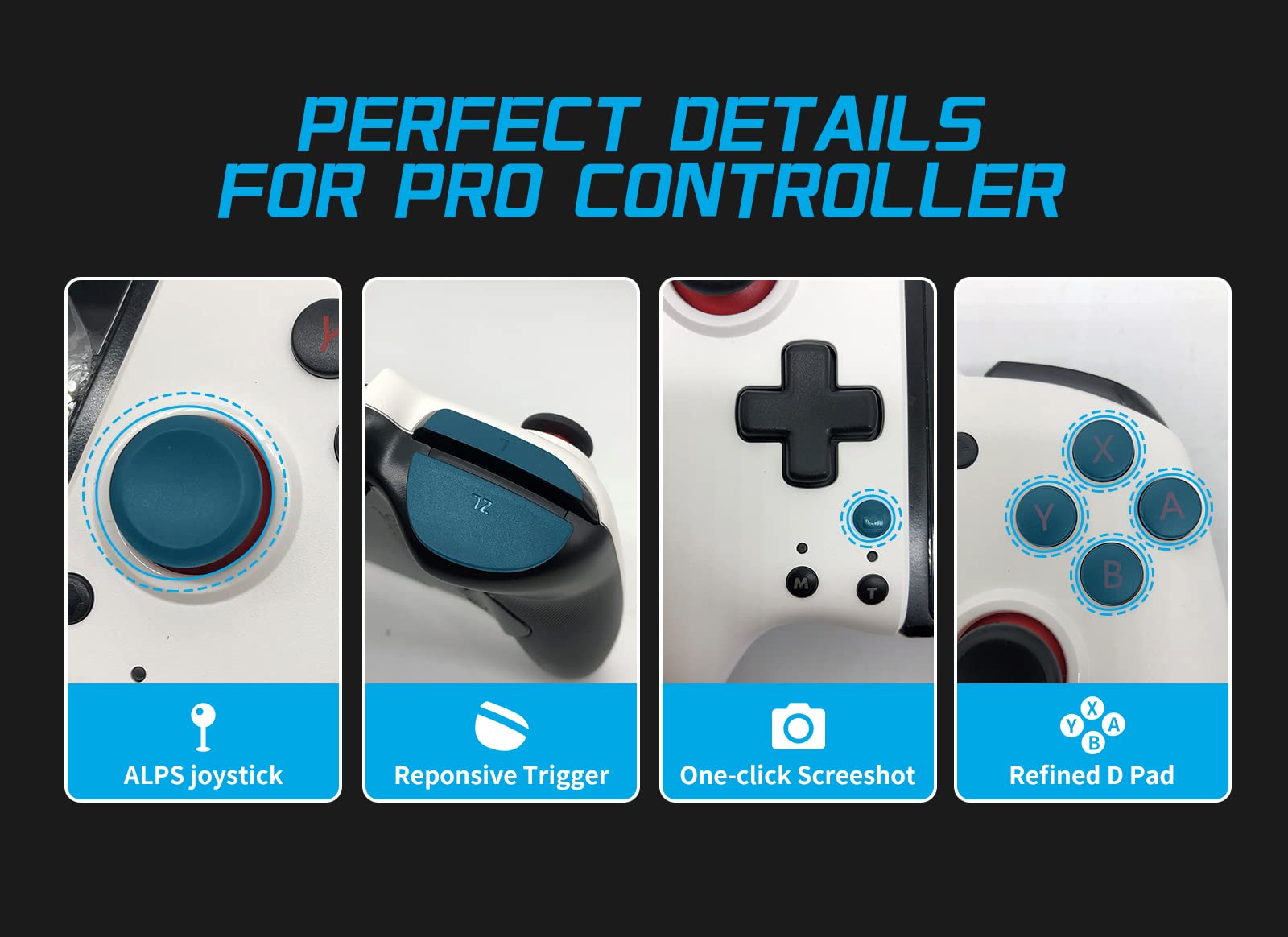 COIORVIS Switch Controllers Joy Pad Controller for Switch/Switch OLED,Wireless Switch Controller with Motion Control/Turbo… [nintendo_switch]…