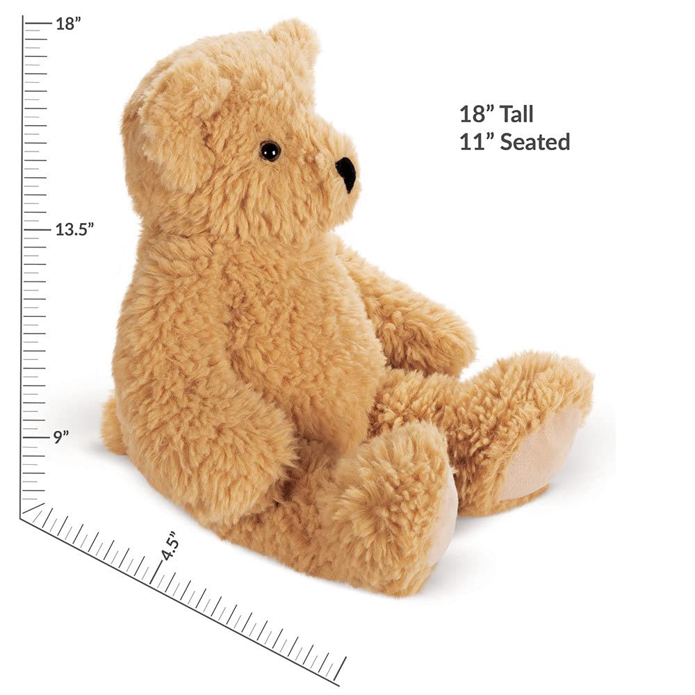 Vermont Teddy Bear Stuffed Animal - Stuffed Teddy Bears, Whipped Honey Brown, Super Soft, 18 Inch