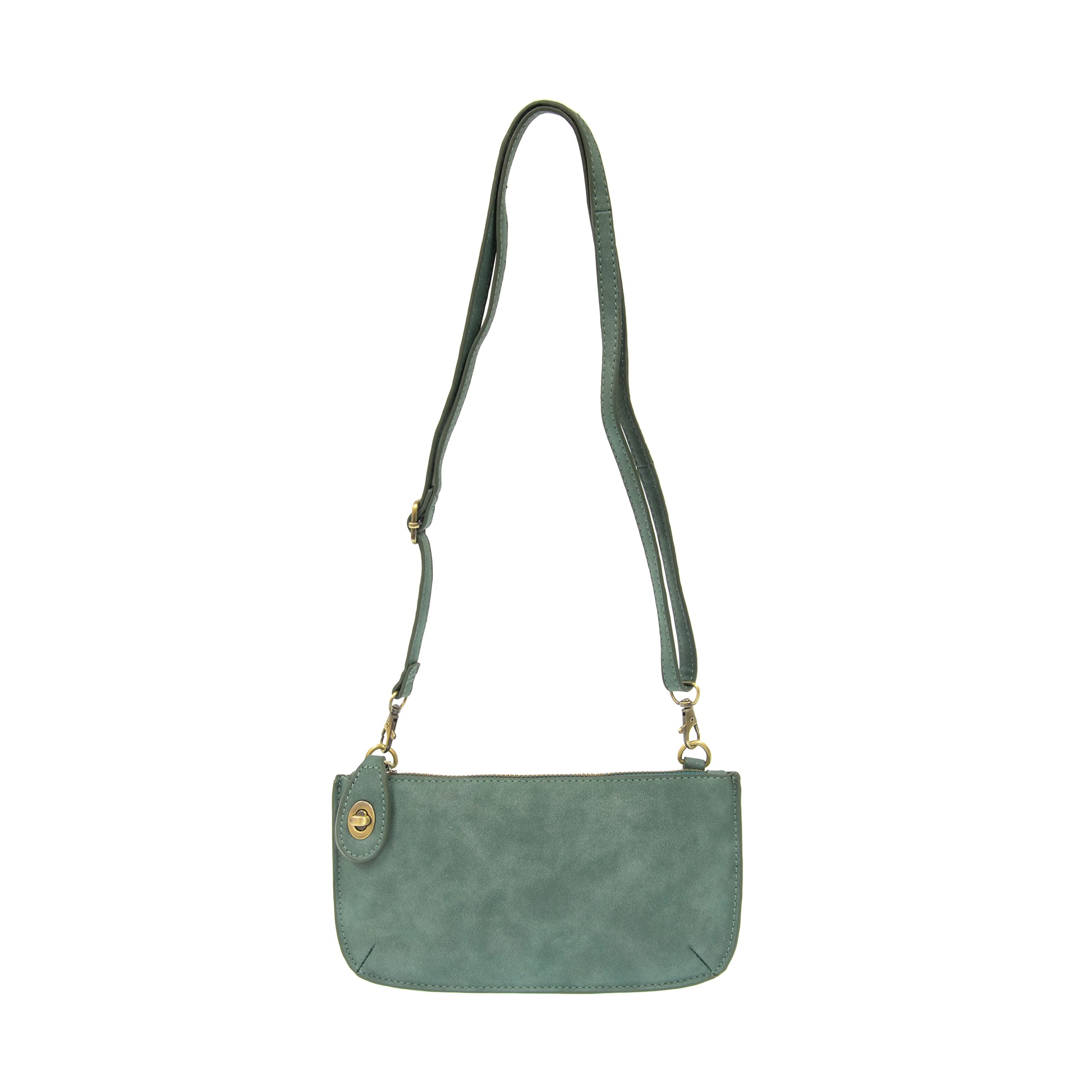 Teal Lux Crossbody Wristlet Clutch