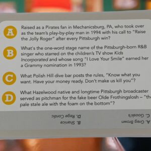 You Gotta Know Pittsburgh Hometown - Trivia Game