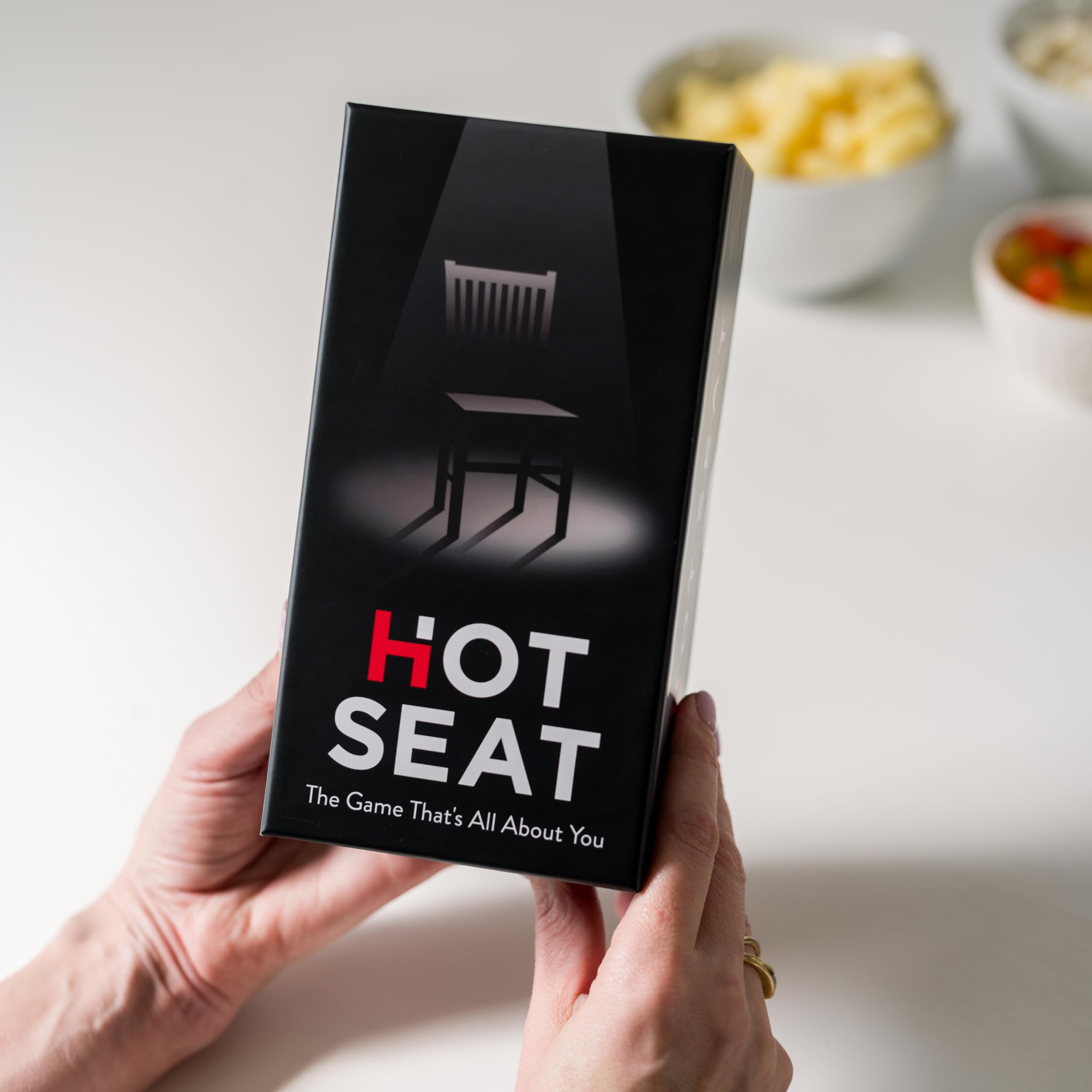 HOT SEAT Party Game + Expansion Set - The Family Card Game That's All About You - for Kids, Tweens, Teens, College Students, Adults - Perfect for Fun Parties and Board Games Night with Your Group