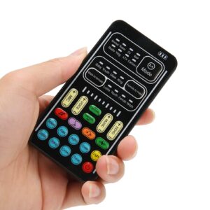 voice changer, portable mini gaming voice disguiser modulator, for ps4 ps5 one phone computer laptops pc, live broadcast sound effect card, plug and play(black)