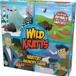 Goliath Wild Kratts Habitat Memory Game - Classic Memory Gameplay with Creative Storytelling - Learn Animal Facts While You Play, Ages 5 and Up, 2-4 Players