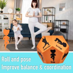 Covelico Kids Yoga - Fun Yoga Dice for Kids Yoga Game. Play Therapy Toys - Calming Yoga for Kids & Yoga for Toddlers, Roll and Play Creative Yoga Games for Kids with Kids Yoga Toys & Yoga Kids Props