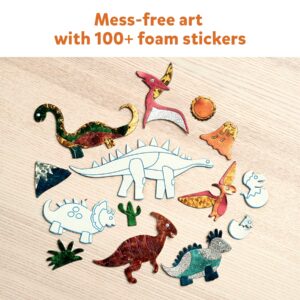 Skillmatics Art & Craft Activity - Foil Fun Dinosaurs, No Mess Art for Kids, Craft Kits & Supplies, DIY Creative Activity, Gifts for Boys & Girls Ages 4, 5, 6, 7, 8, 9, Travel Toys