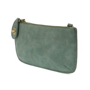 Teal Lux Crossbody Wristlet Clutch