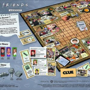 CLUE: Friends | Solve The Mystery in This Collectible Clue Game | Featuring Characters & Locations from Friends TV Sitcom Series | Officially-Licensed Friends TV Show Game & Merchandise