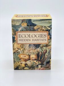 montrose biology ecologies: hidden habitats - use science to build food webs in 7 biomes - beautiful vintage nature art for the classroom or game night