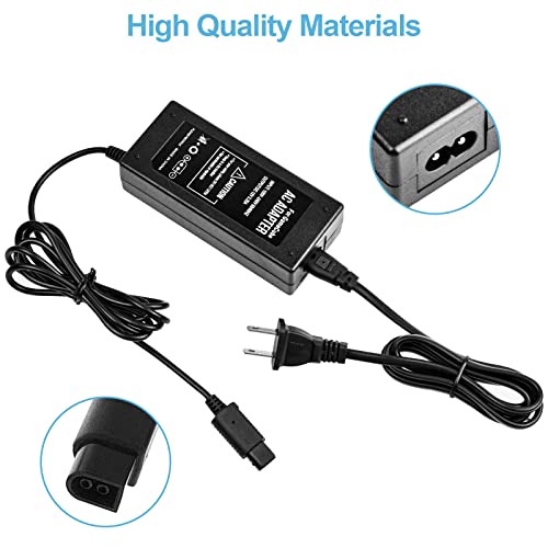 NOVEMS Gamecube AC Power Supply Adapter, Gamecube Power Cord, Compatible with Nintendo Gamecube NGC System (without av cable)