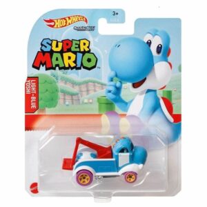 Hot Wheels 2021 Super Mario Character Cars Complete Set of 6 Diecast Vehicles from GJJ23-956G Release