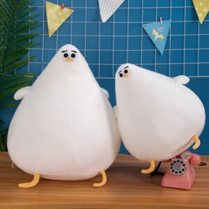 JOSON Chubby Plush Seagull Toy, Cute Cartoon Plush Fat Chicken Animal for Boys and Girls (10.27 inches)