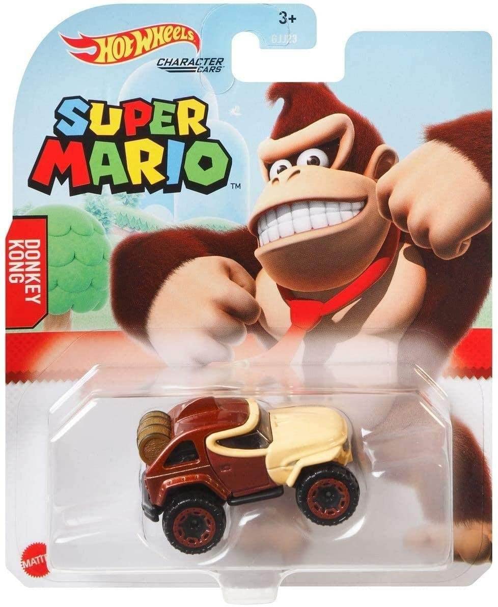 Hot Wheels 2021 Super Mario Character Cars Complete Set of 6 Diecast Vehicles from GJJ23-956G Release