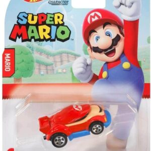 Hot Wheels 2021 Super Mario Character Cars Complete Set of 6 Diecast Vehicles from GJJ23-956G Release