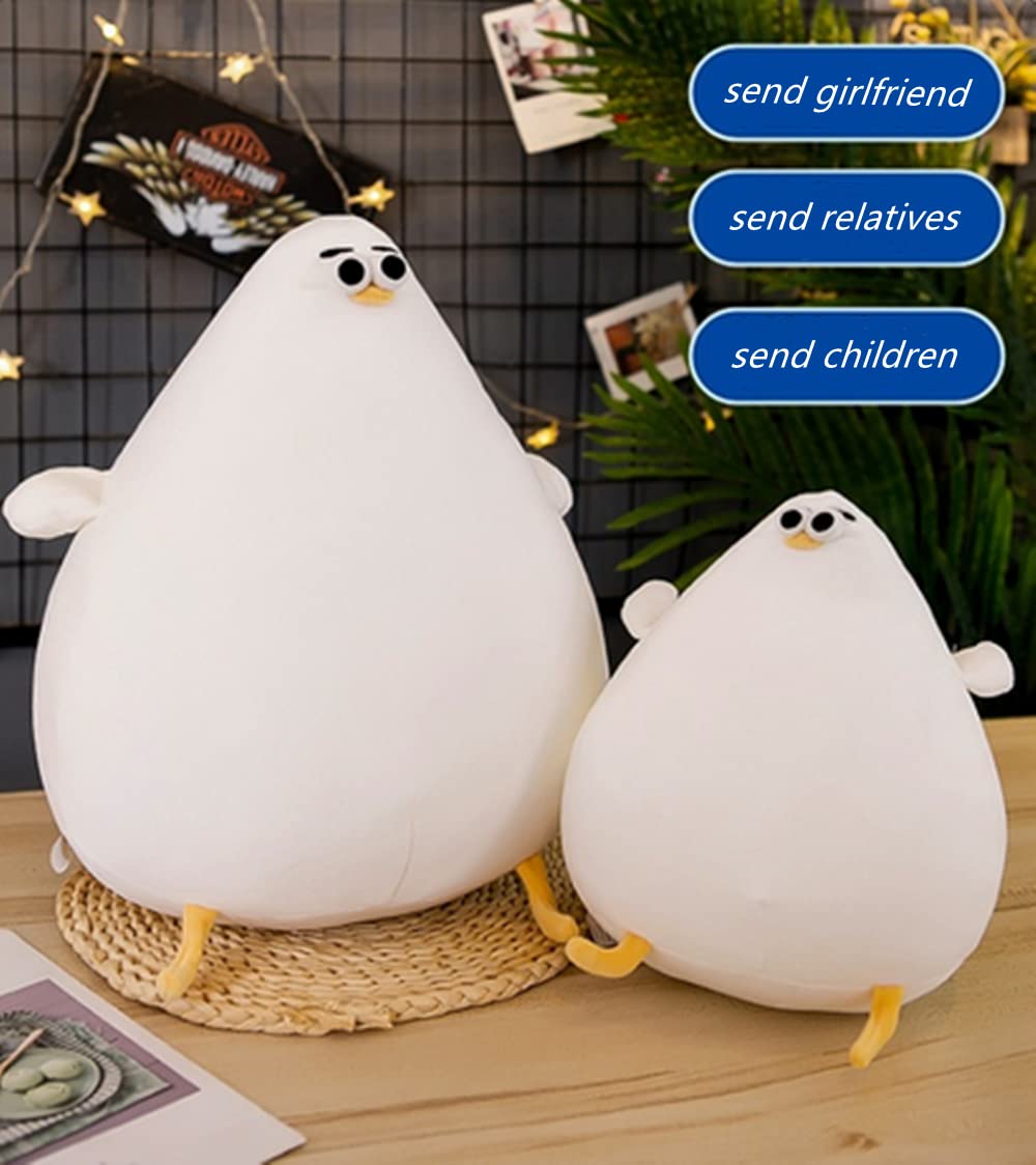 JOSON Chubby Plush Seagull Toy, Cute Cartoon Plush Fat Chicken Animal for Boys and Girls (10.27 inches)