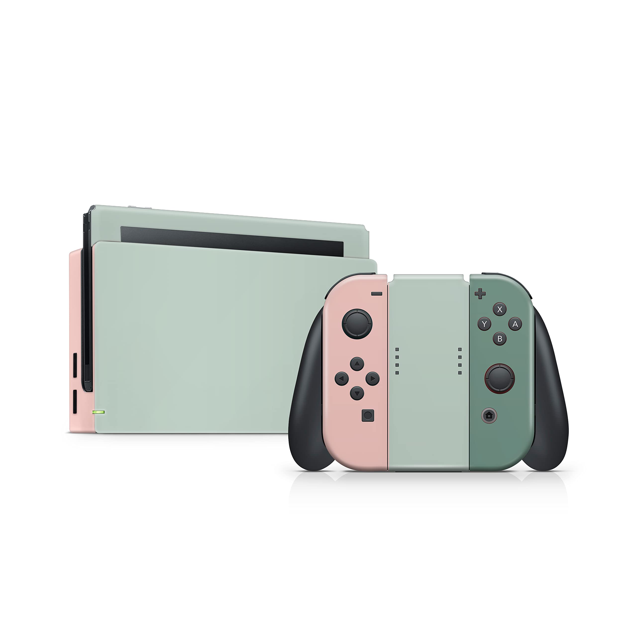 Tacky Design Retro Pastel Classic Skin Compatible with Nintendo Switch Skin Wrap Cover, Colorwave Blocking Skin for Nintendo Switch Stickers, Premium Vinyl 3M Full Wrap Decal.