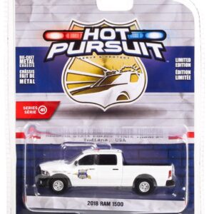 Greenlight 42990-C Hot Pursuit Series 41-2018 Ram 1500 - Indiana State Police State Trooper 1/64 Scale Diecast