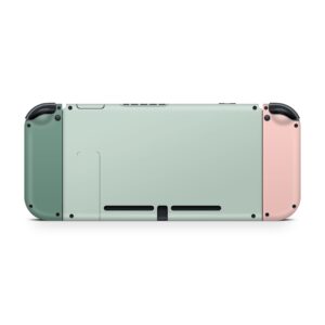 Tacky Design Retro Pastel Classic Skin Compatible with Nintendo Switch Skin Wrap Cover, Colorwave Blocking Skin for Nintendo Switch Stickers, Premium Vinyl 3M Full Wrap Decal.