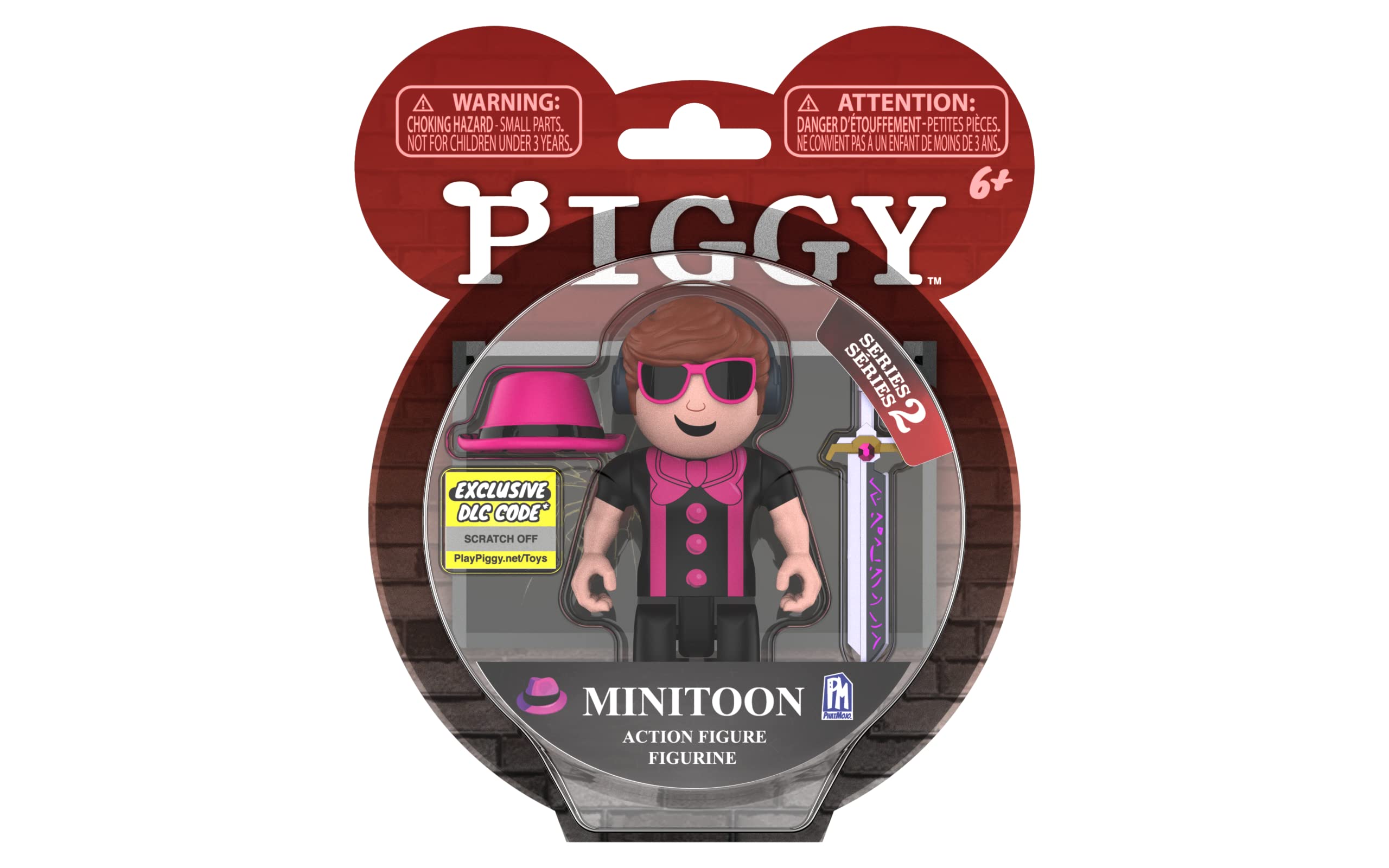 PIGGY - MiniToon Action Figure (3.5" Buildable Toy w/Accessories, Series 2) [Includes DLC]