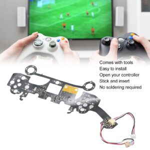 ASHATA RGB LED Light Module for PS5 Console, D Pad Luminated Buttons Kit, Face Buttons LED Kit Decoration Accessories, for PS5 Game Controller