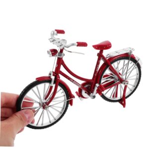 Garneck 1/10 Scale Bike Model Mini Model Bike Ornament Bike Toy Toy Bike Finger Bicycles Model Classical Bike Toy