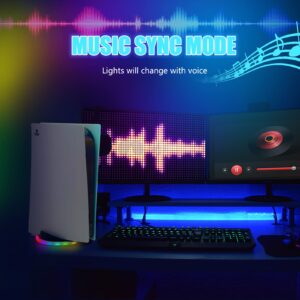 PS5 LED Light Stand, PS5 LED Light Stand with RGB Accessories, RGB LED Light Assecories Stand for PS5 Console (Disc & Digital) - NOT for PS5 SLIM