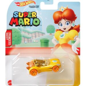 Hot Wheels 2021 Super Mario Character Cars Complete Set of 6 Diecast Vehicles from GJJ23-956G Release